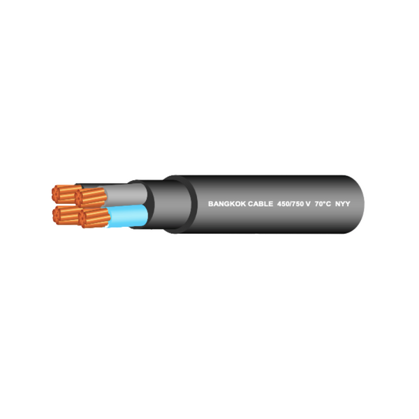 BCC สายไฟหลายแกนฝังดิน 450/750 V 70 °C รุ่น NYY