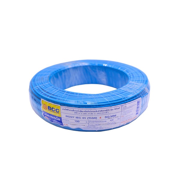 BCC สายไฟแกนเดี่ยว 450/750 V 70 °C รุ่น THW