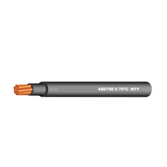 ENTERNAL สายไฟหลายแกนฝังดิน 450/750 V 70 °C รุ่น NYY